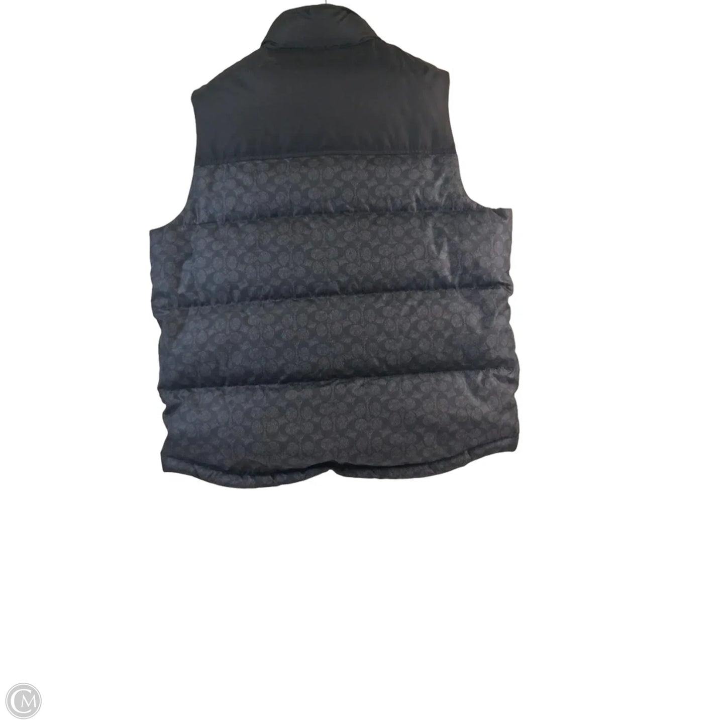 Vest Designer By Coach In Black & Grey, Size: Xl