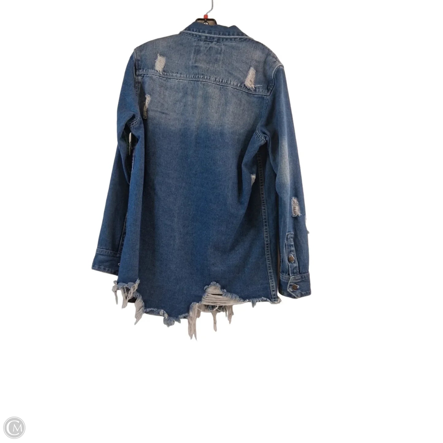 Jacket Denim By American Bazi In Blue Denim, Size: S