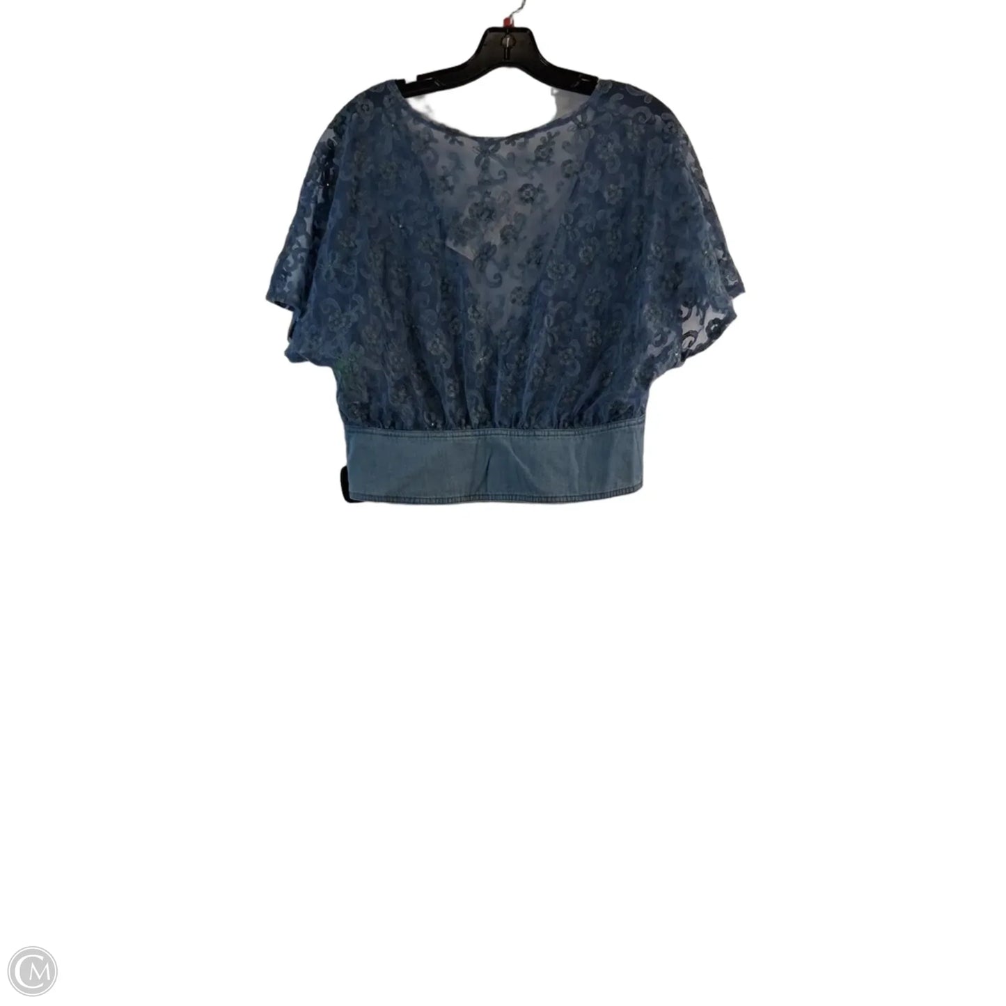 Top Short Sleeve By Clothes Mentor In Blue, Size: M