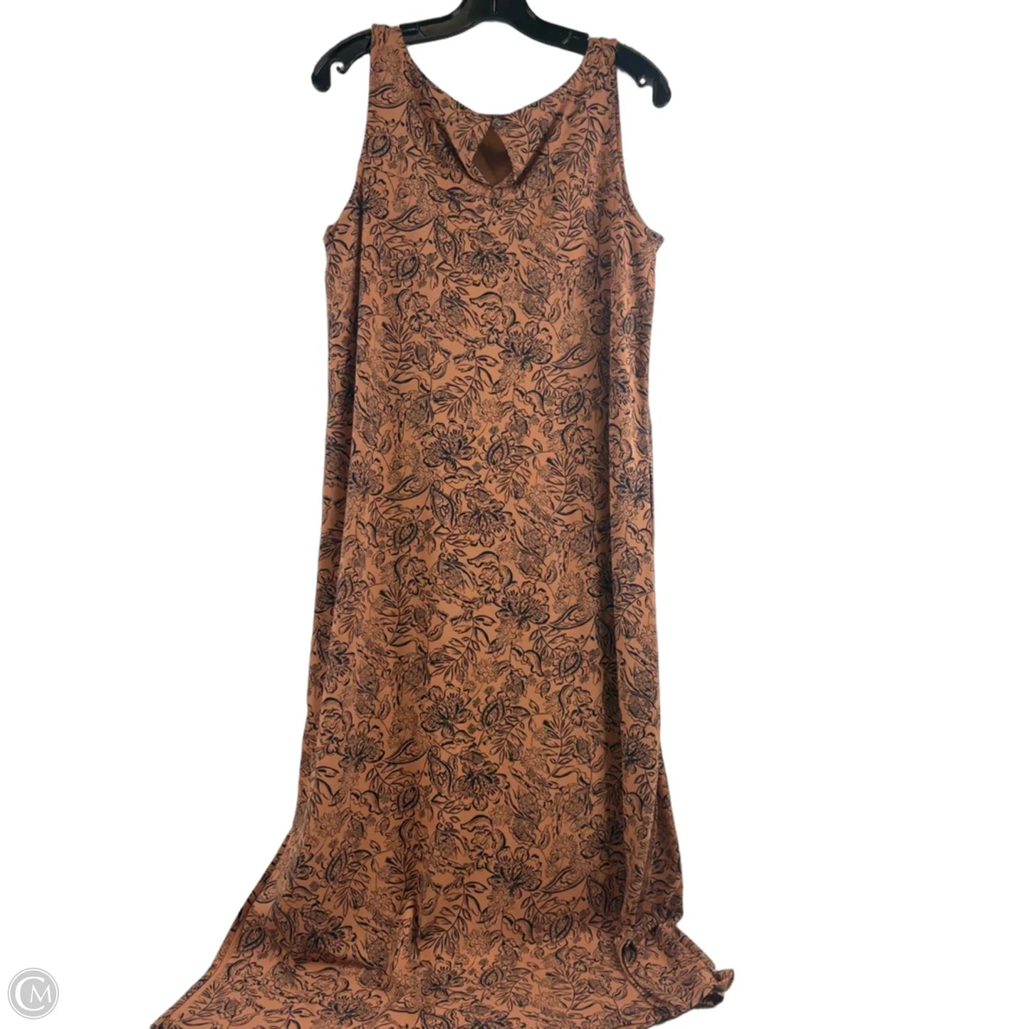 Dress Casual Maxi By J. Jill In Black & Tan, Size: Sp