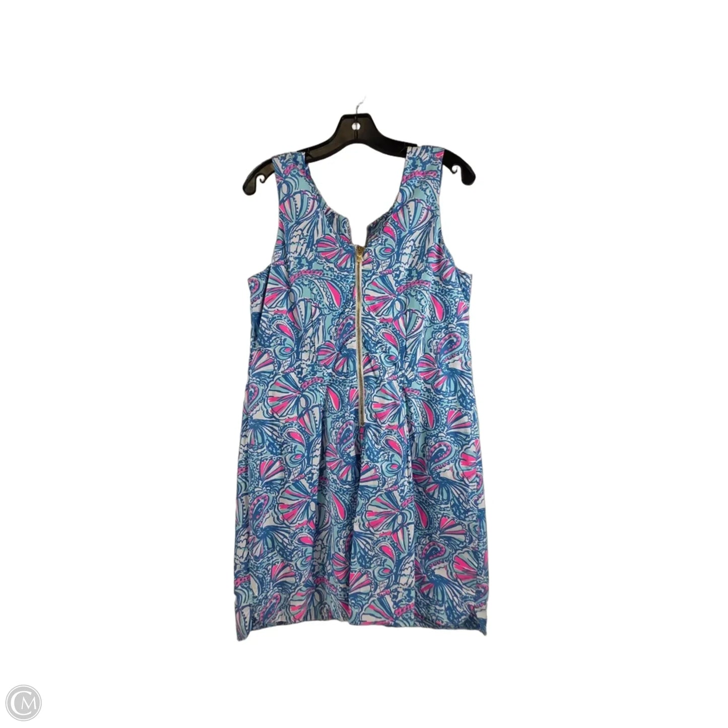 Dress Designer By Lilly Pulitzer In Blue & White, Size: 14
