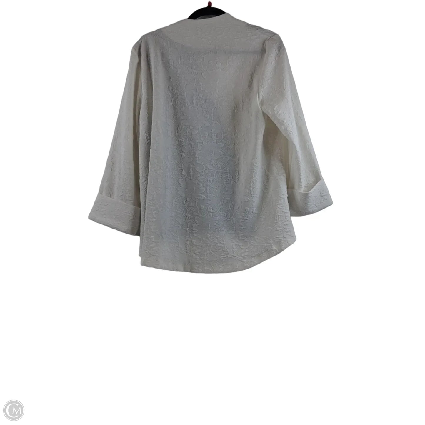 Blazer By Clothes Mentor In Black & White, Size: L