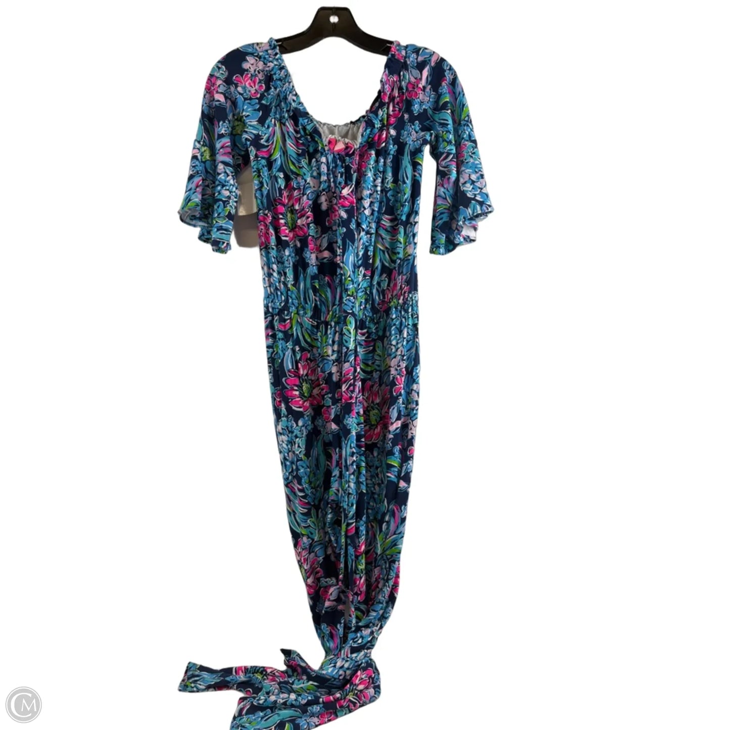 Jumpsuit Designer By Lilly Pulitzer In Blue & Green, Size: Xs