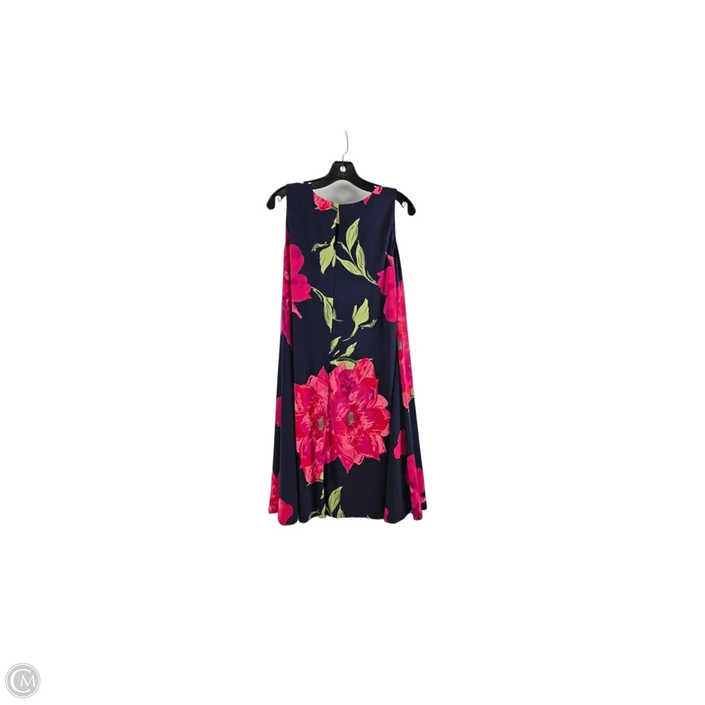 Dress Casual Midi By Anne Klein In Blue & Red, Size: Xl