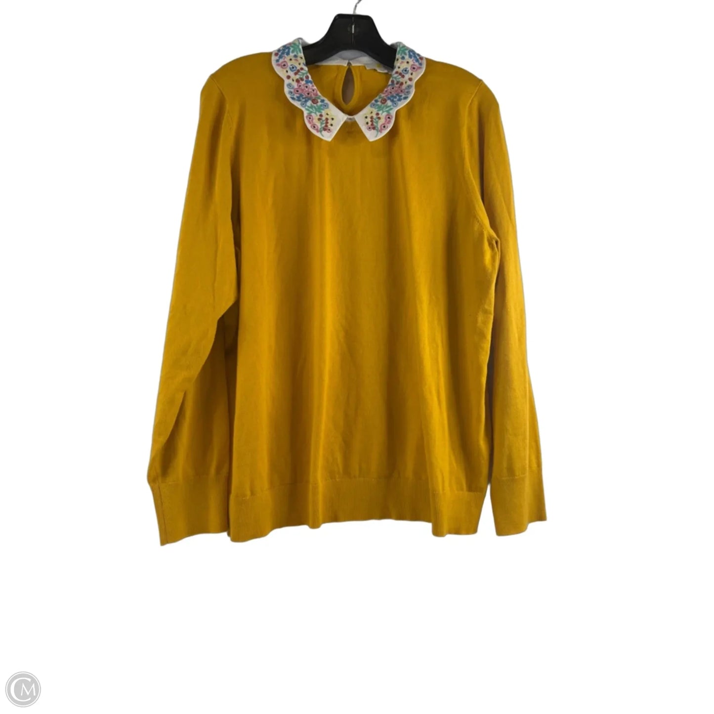 Top Long Sleeve By Boden In Yellow, Size: Xl