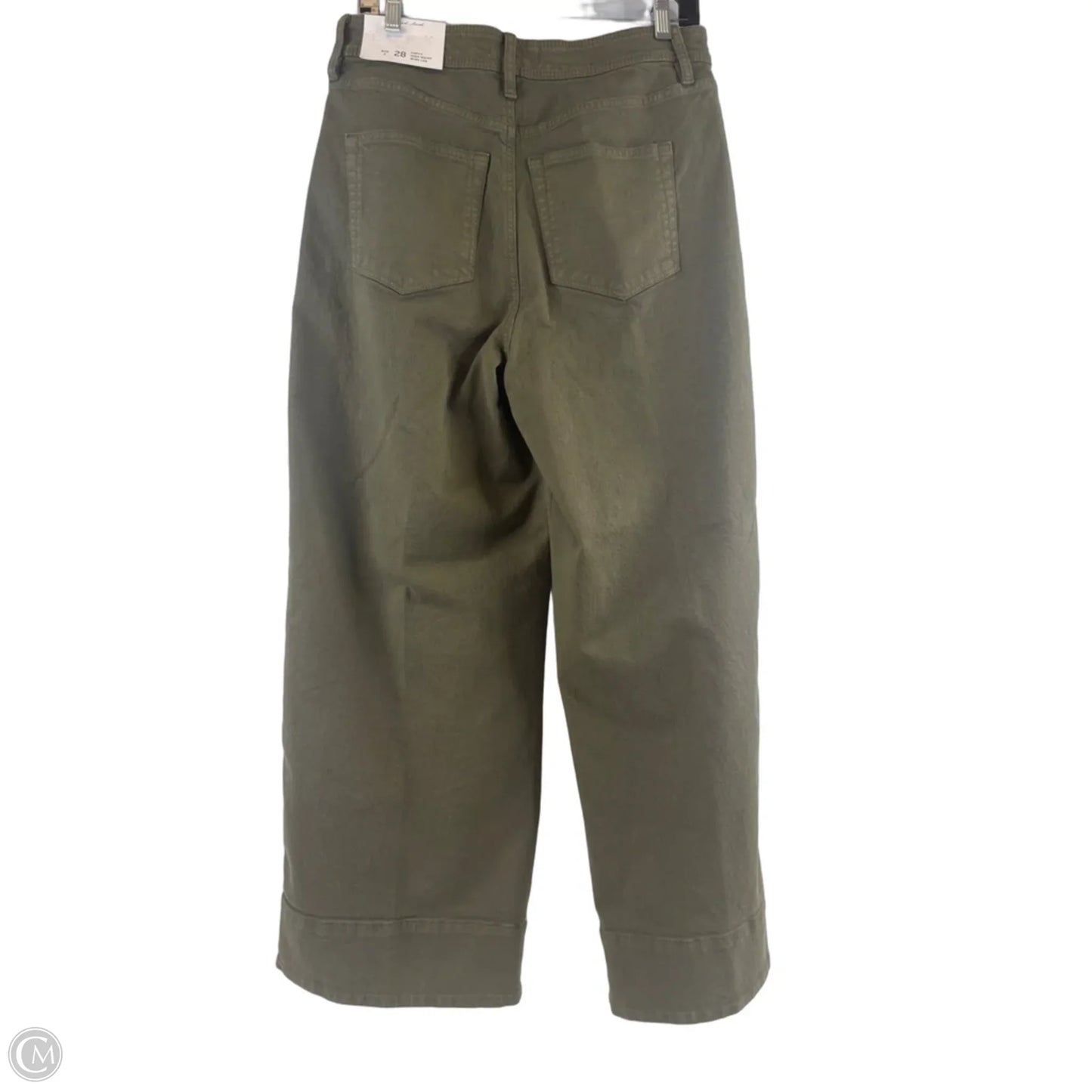 Jeans Wide Leg By Loft In Green Denim, Size: 6