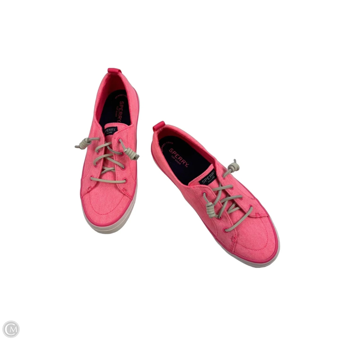 Shoes Sneakers By Sperry In Pink & White, Size: 9.5