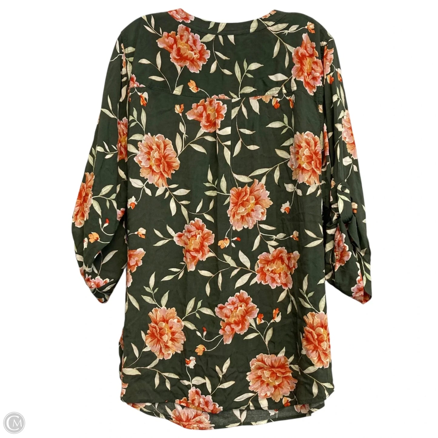 Top 3/4 Sleeve By Torrid In Floral Print, Size: 3x
