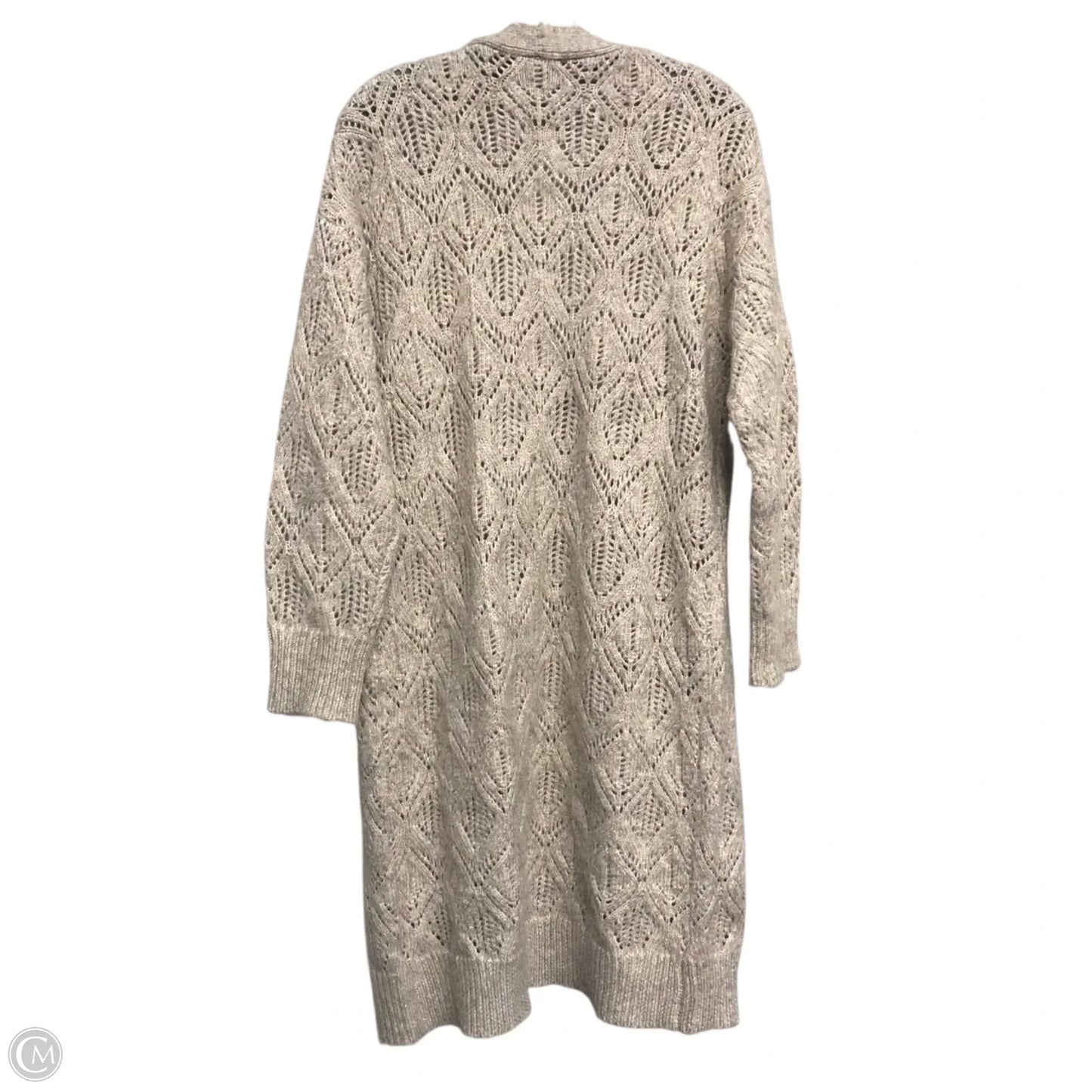 Sweater Cardigan By Stitchdrop In Beige, Size: M