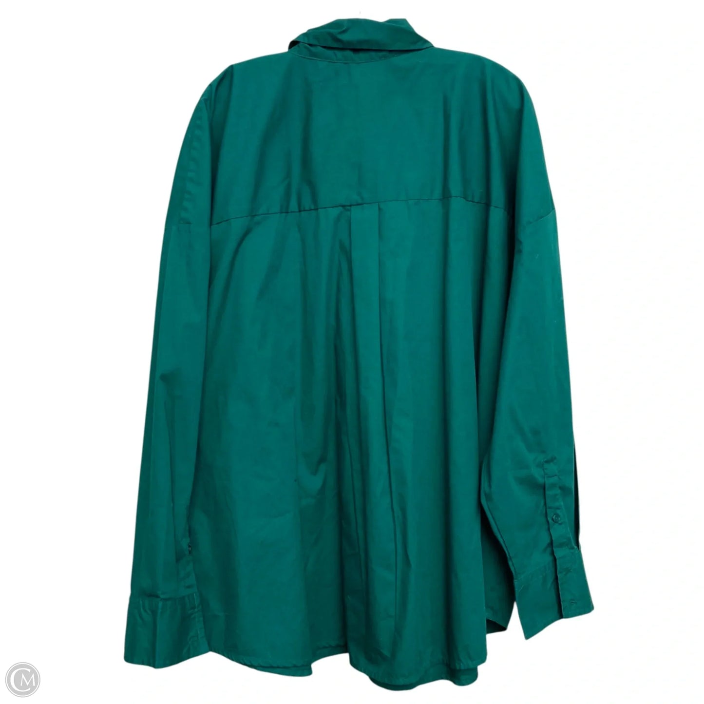 Top Long Sleeve By Abercrombie And Fitch In Green, Size: 1x