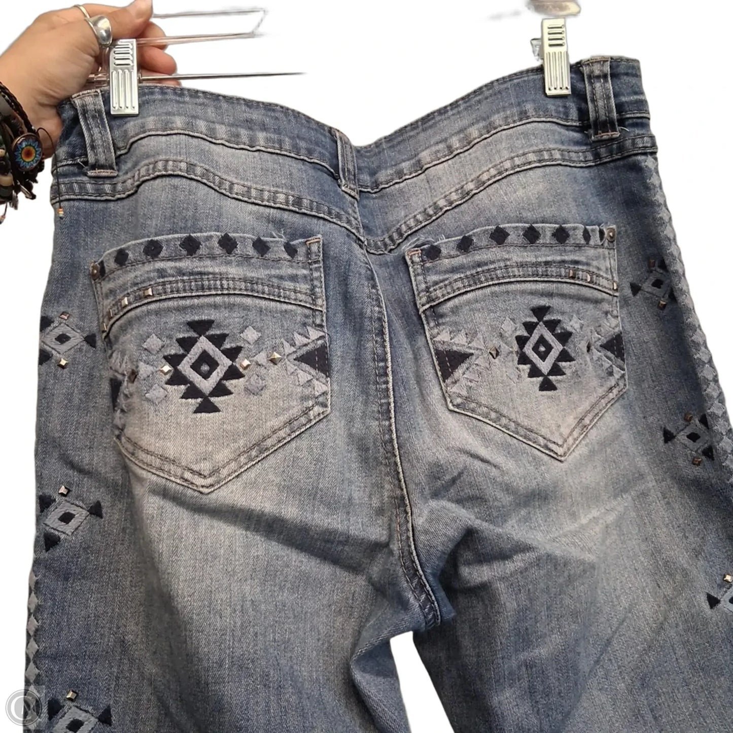 Jeans Skinny By Inc In Blue Denim, Size: 8