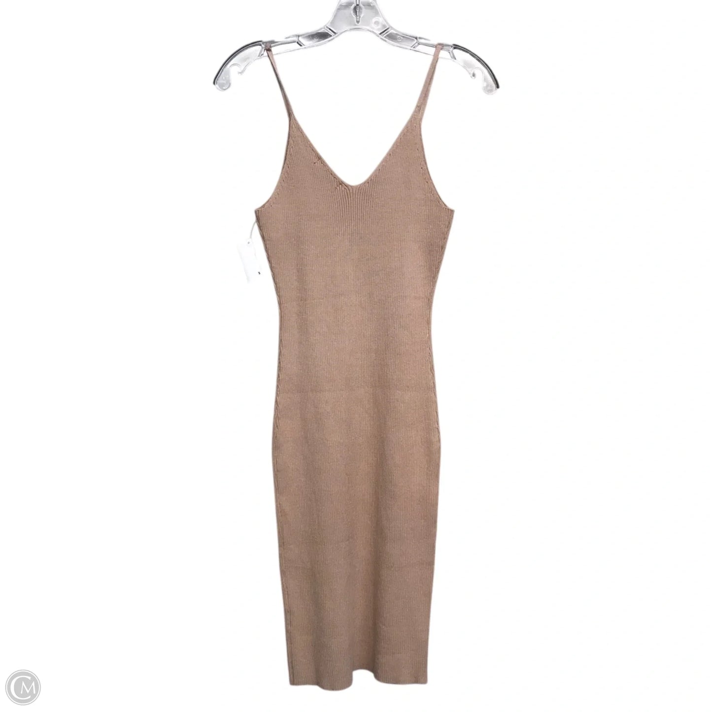 Dress Sweater By Shein In Tan, Size: S