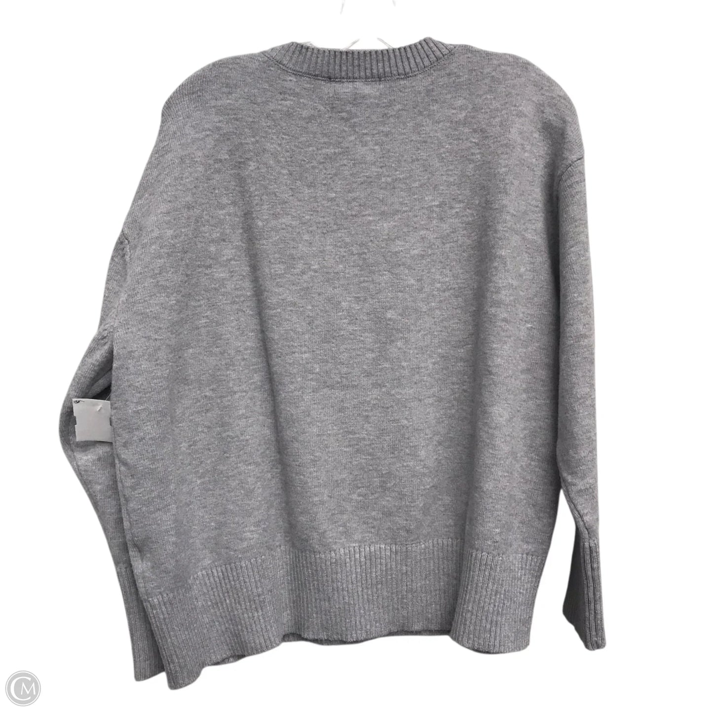Sweater By Cable And Gauge In Grey, Size: 1x