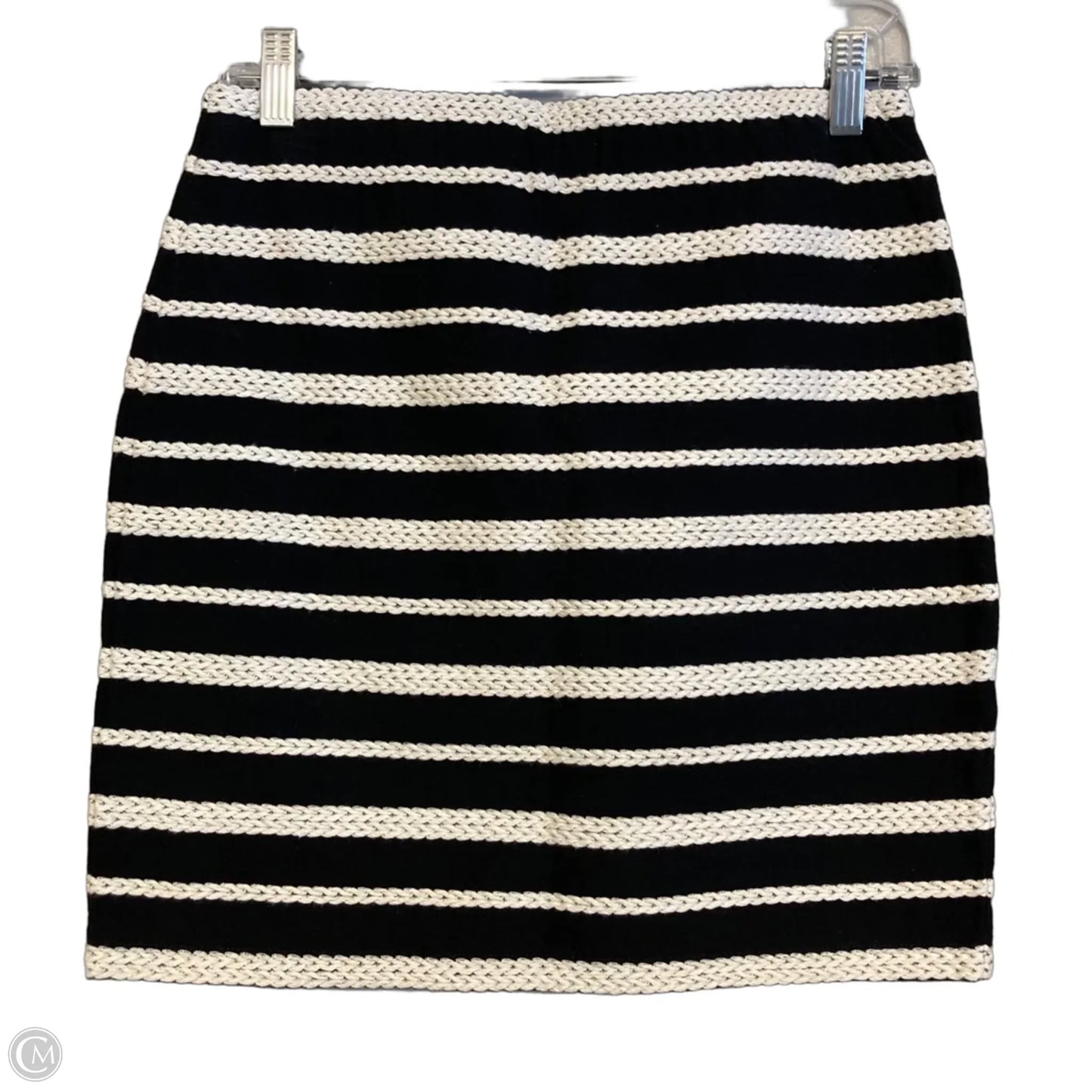 Skirt Mini & Short By Max Studio In Black & Cream, Size: 4