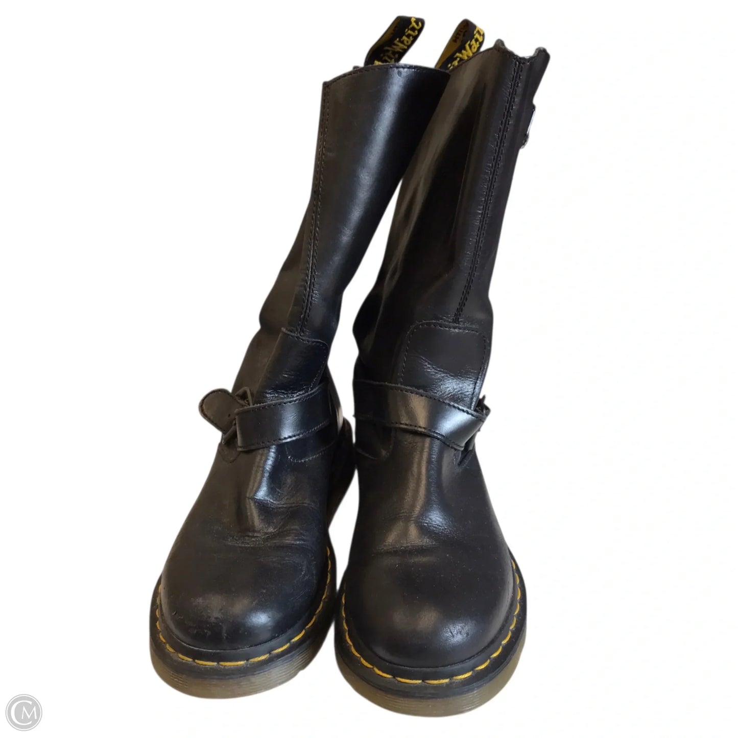 Boots Mid-calf Heels By Dr Martens In Black, Size: 8