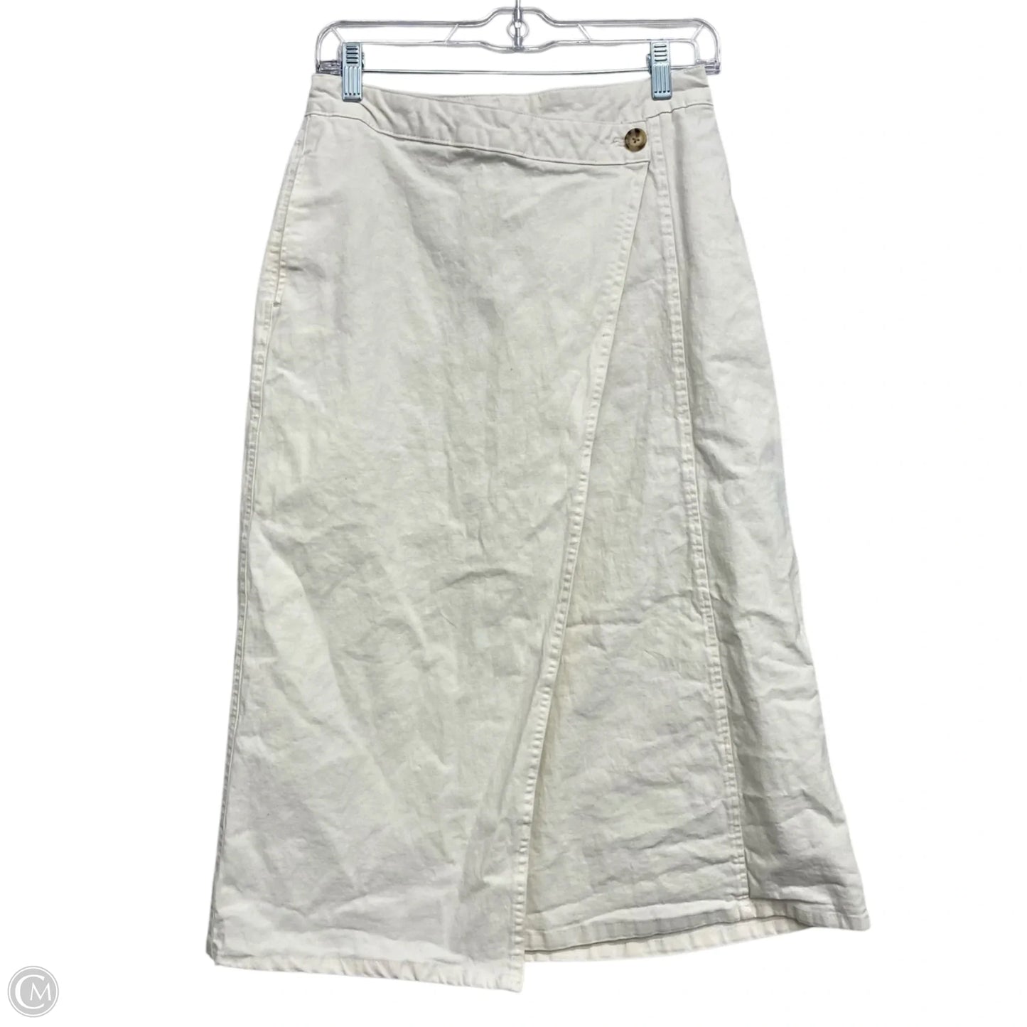 Skirt Midi By Universal Thread In Cream, Size: 2