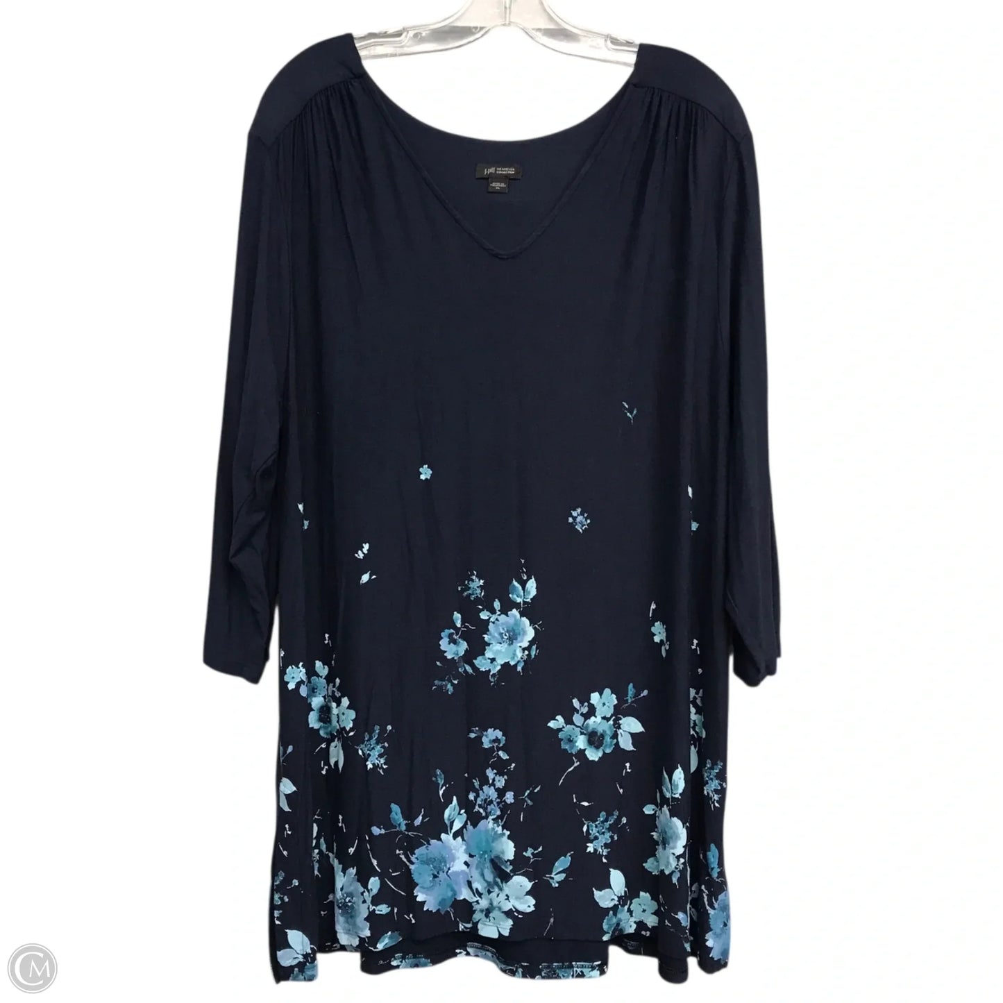 Top Long Sleeve By J. Jill In Navy, Size: Xl