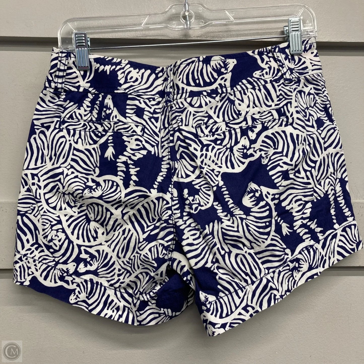 Shorts Designer By Lilly Pulitzer In Blue & White, Size: 2