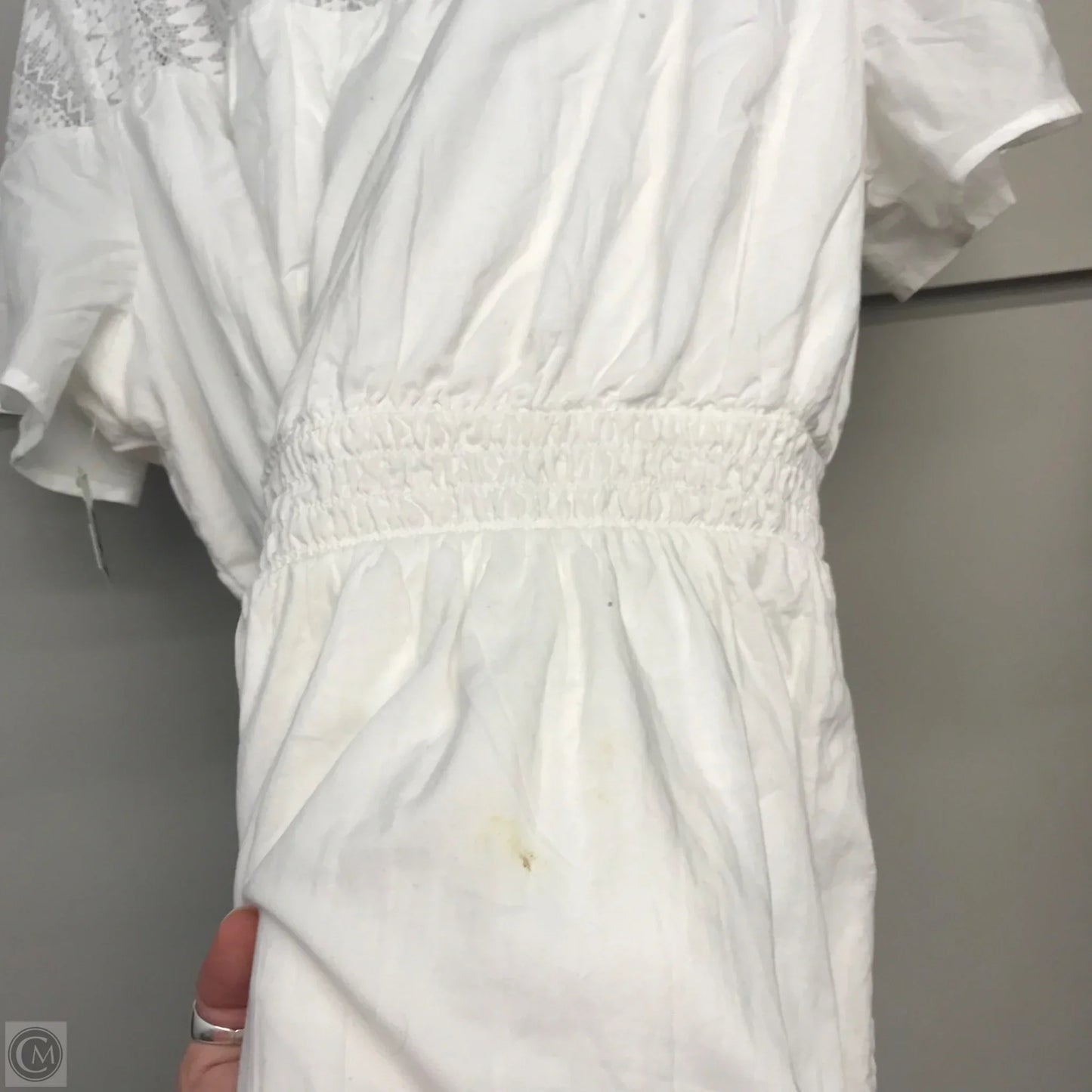Dress Casual Short By Lane Bryant In White, Size: 1x