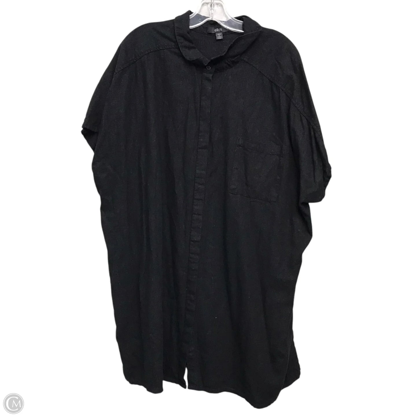Top Short Sleeve By Ellos In Black, Size: 2x
