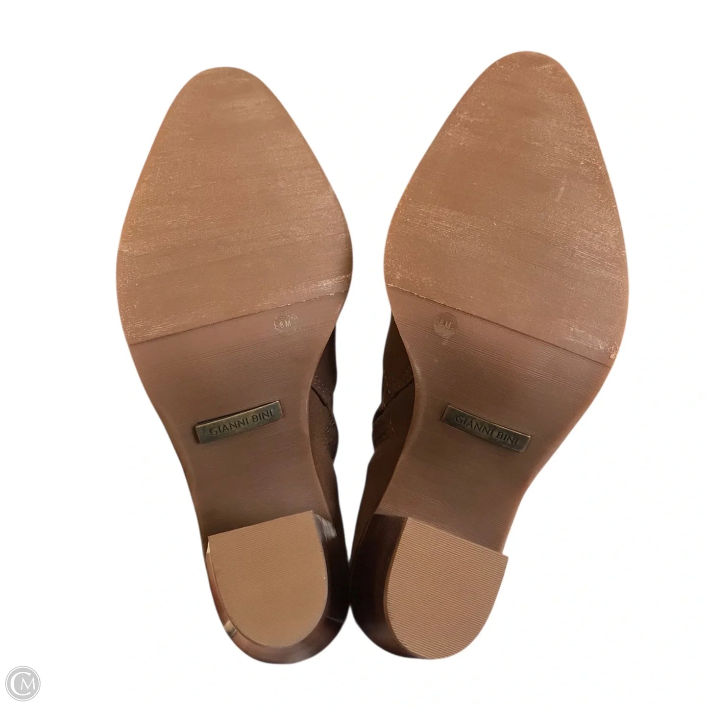 Boots Ankle Heels By Gianni Bini In Brown, Size: 8