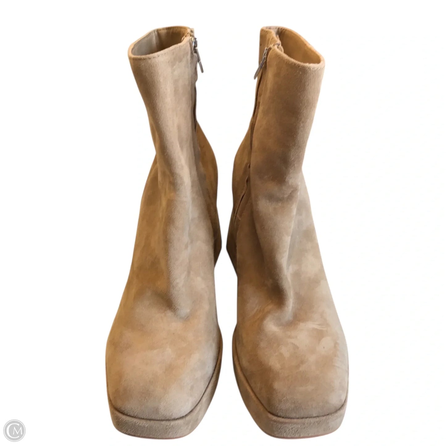 Boots Ankle Heels By Dolce Vita In Tan, Size: 10