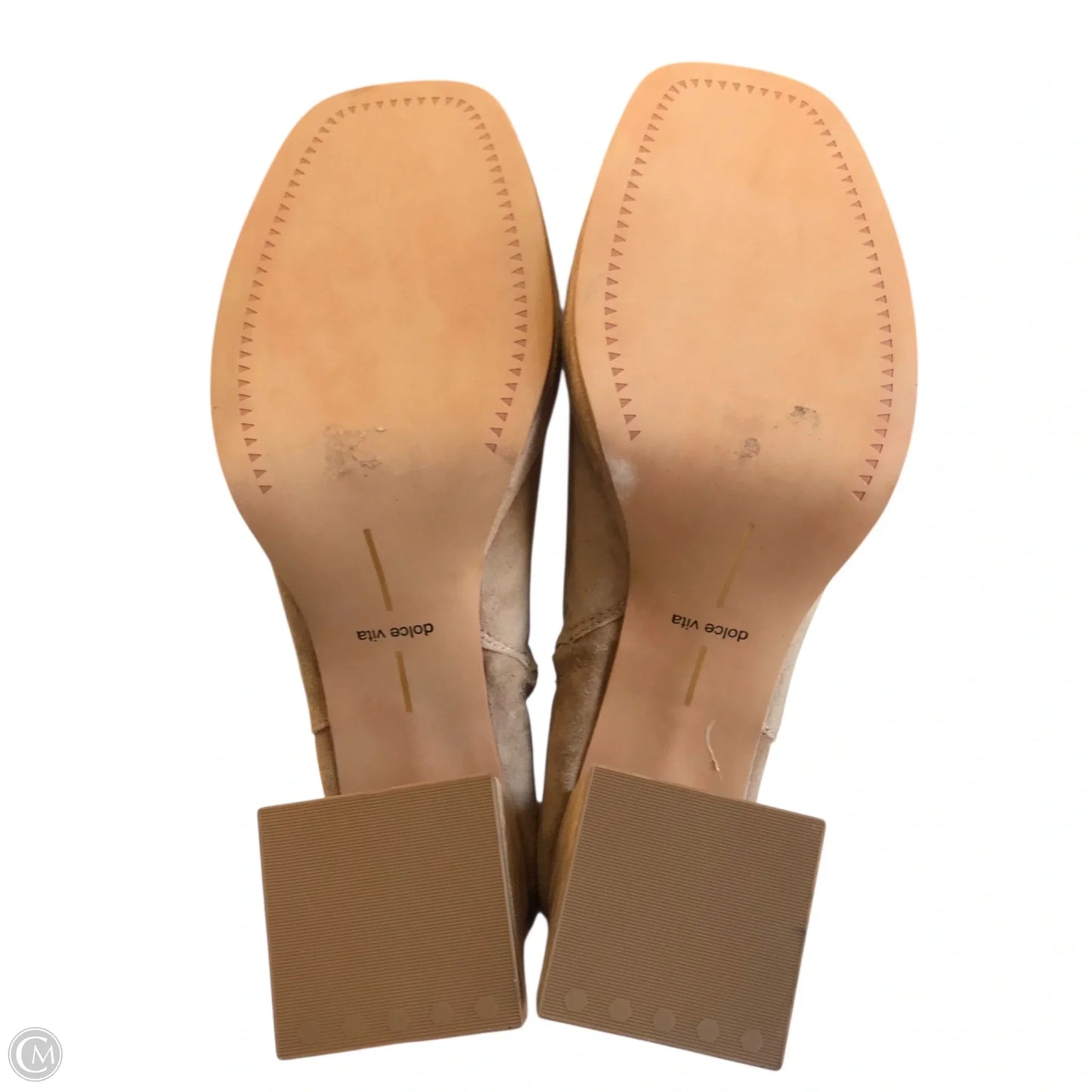 Boots Ankle Heels By Dolce Vita In Tan, Size: 10