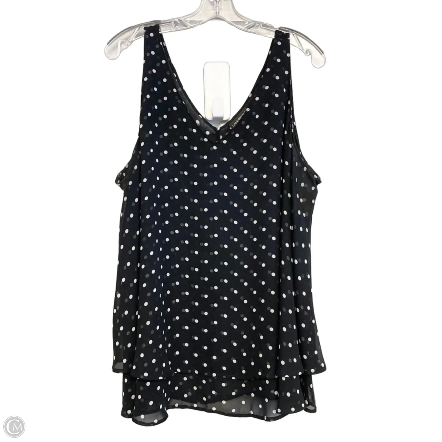 Top Sleeveless By Lane Bryant In Black & White, Size: 2x