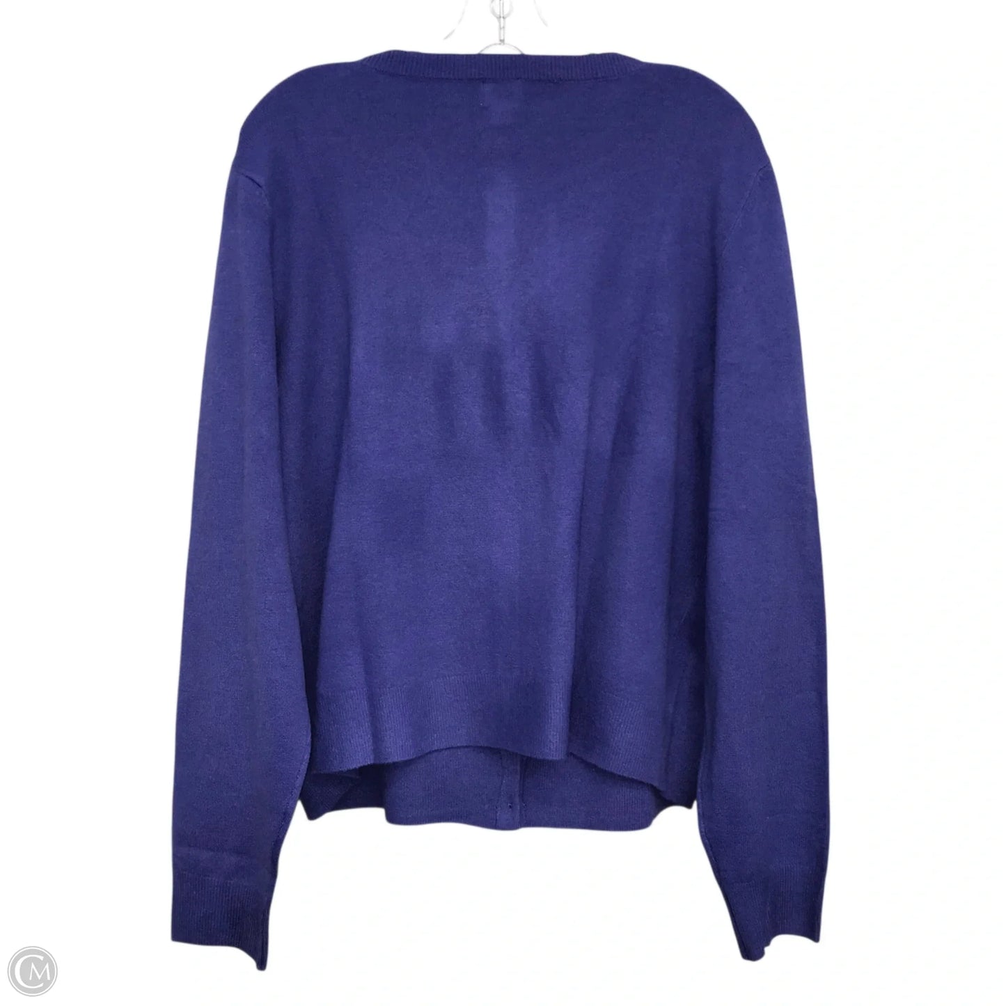 Sweater Cardigan By A New Day In Blue, Size: 1x