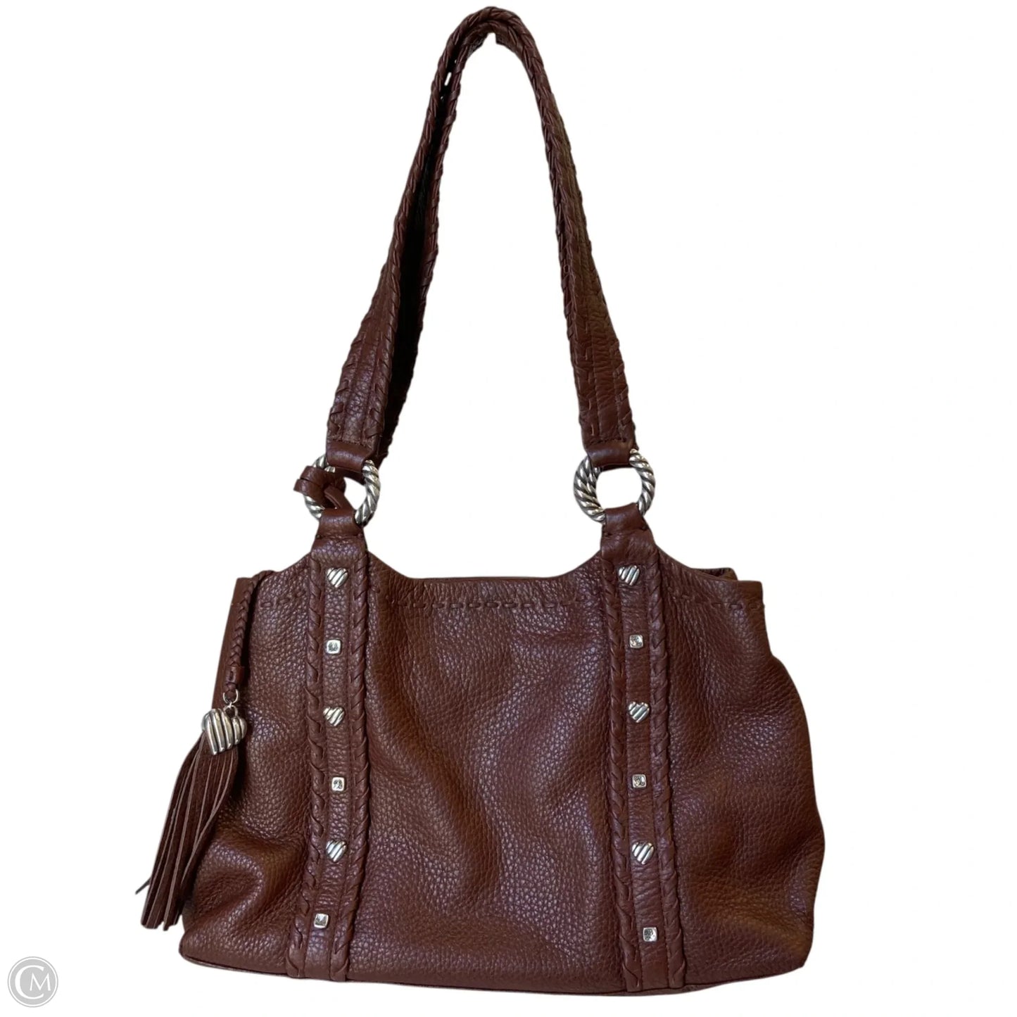 Handbag Leather By Brighton, Size: Medium
