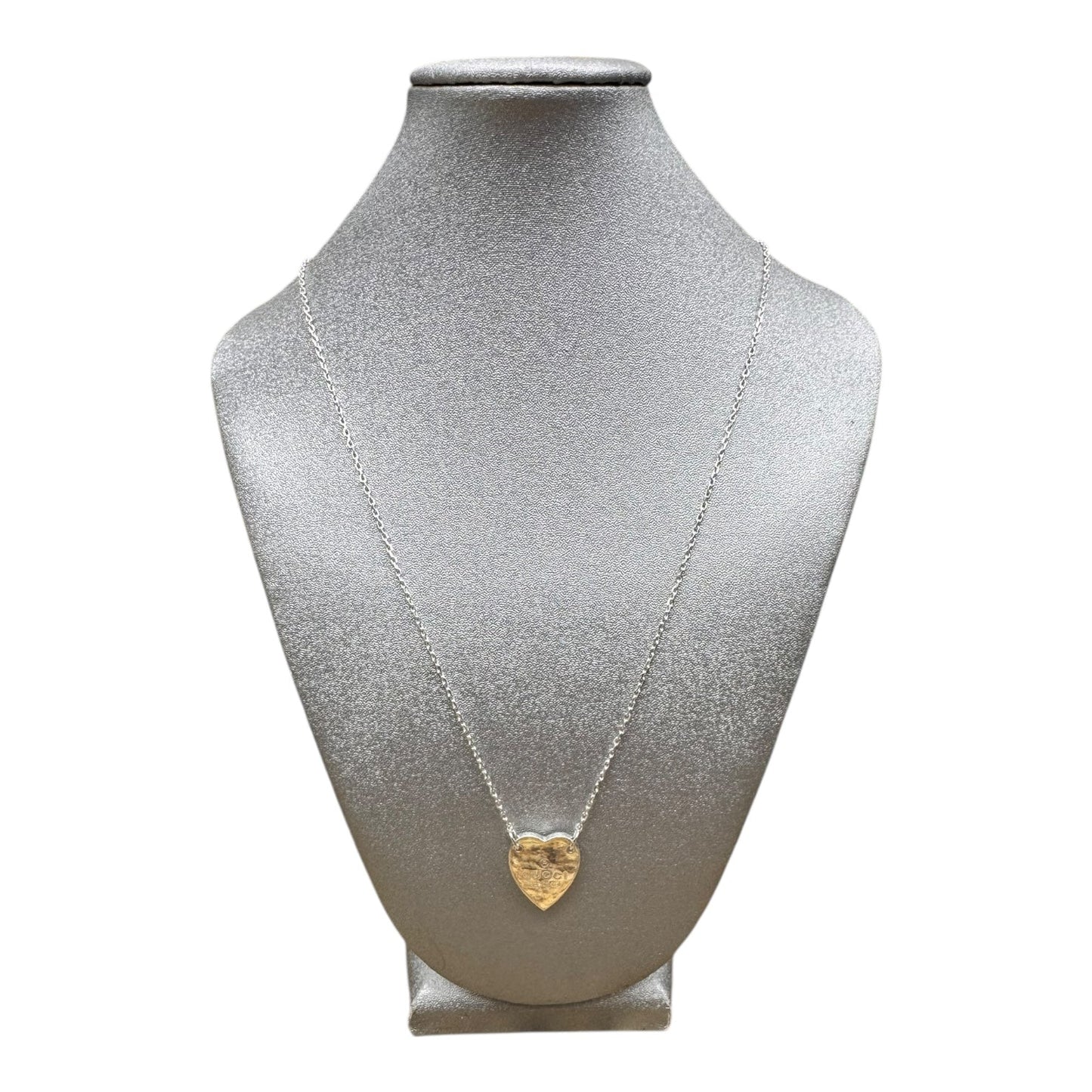 Necklace Luxury Designer By Gucci In Silver