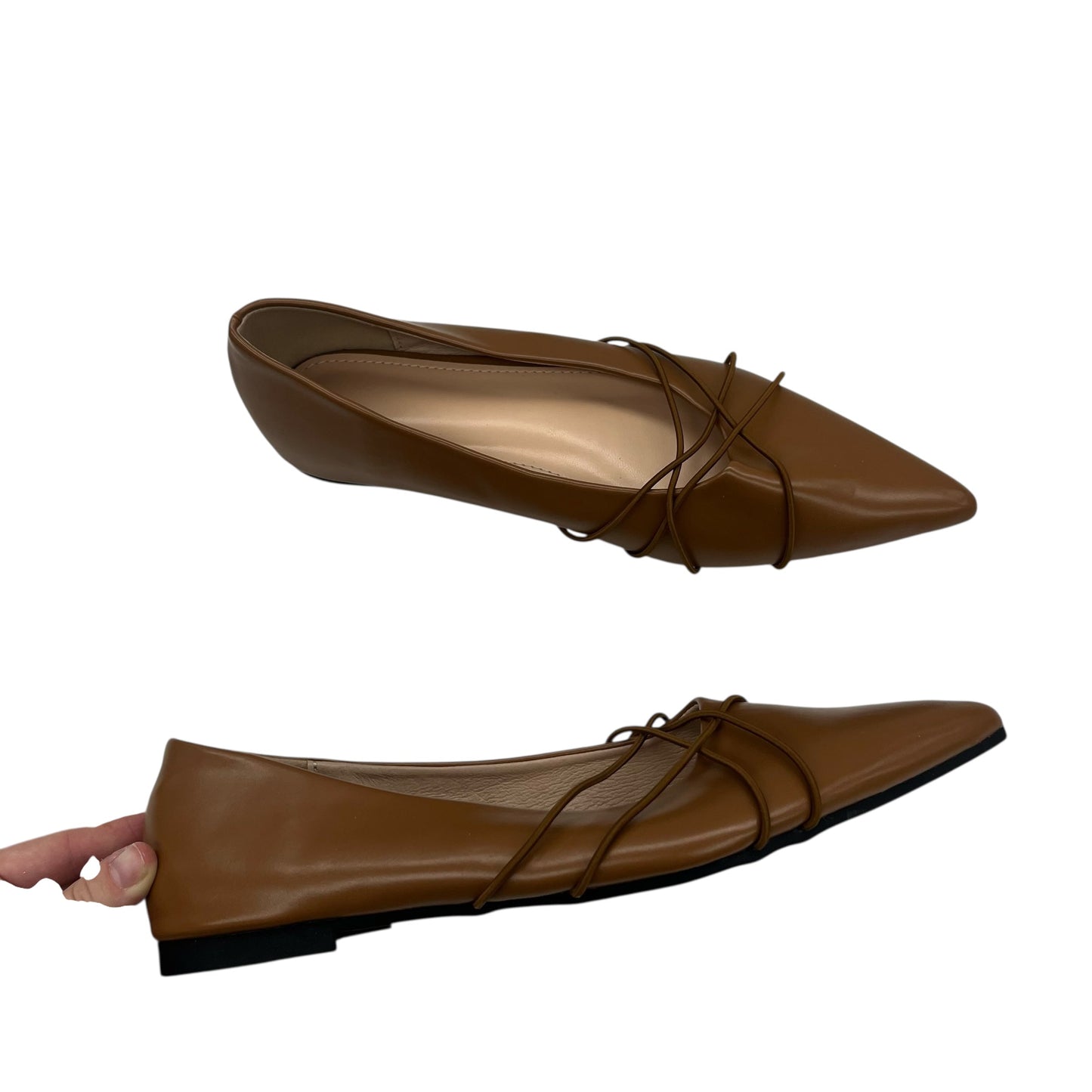 Shoes Flats By Cme In Brown, Size:10.5