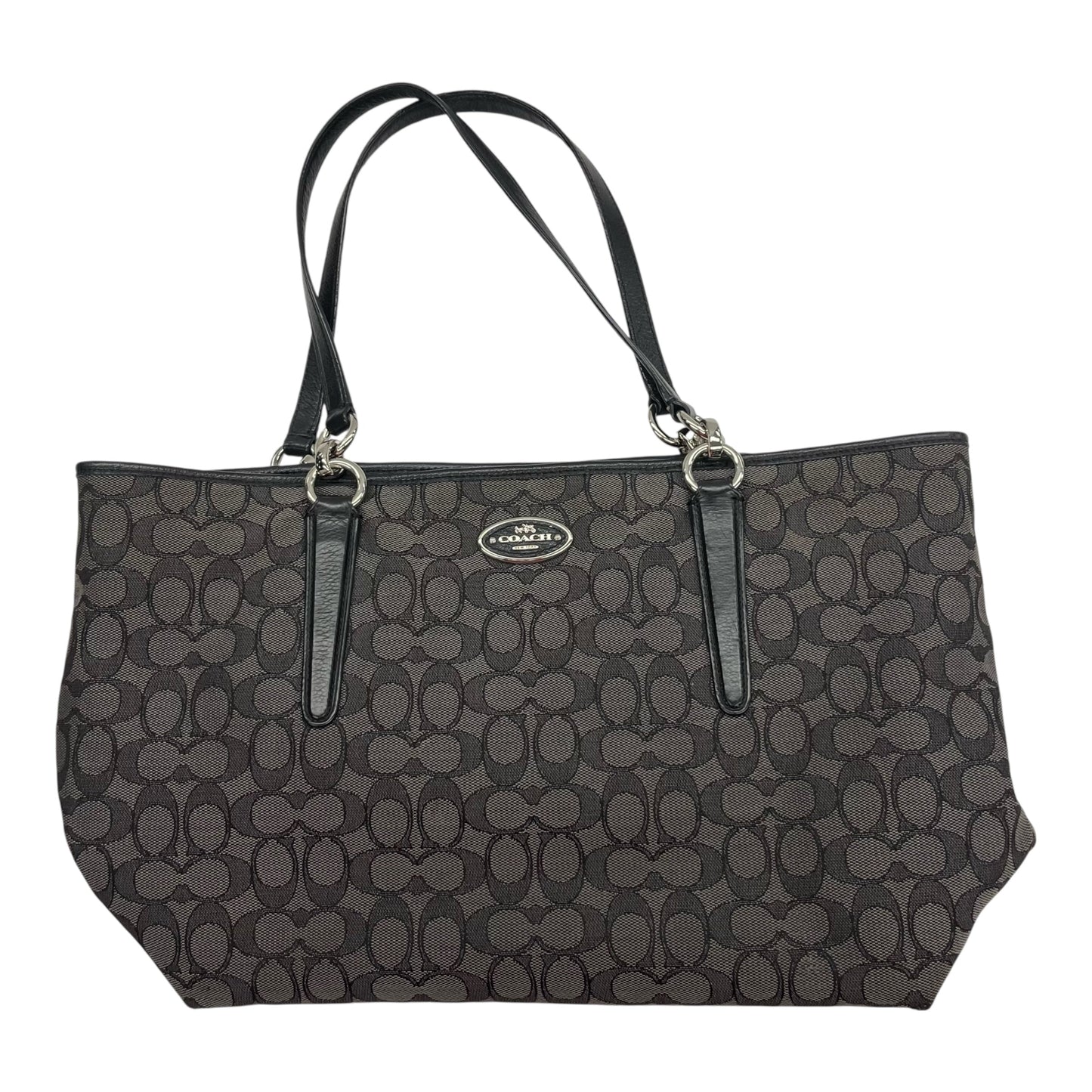 Handbag Designer By Coach In Black, Size:Large