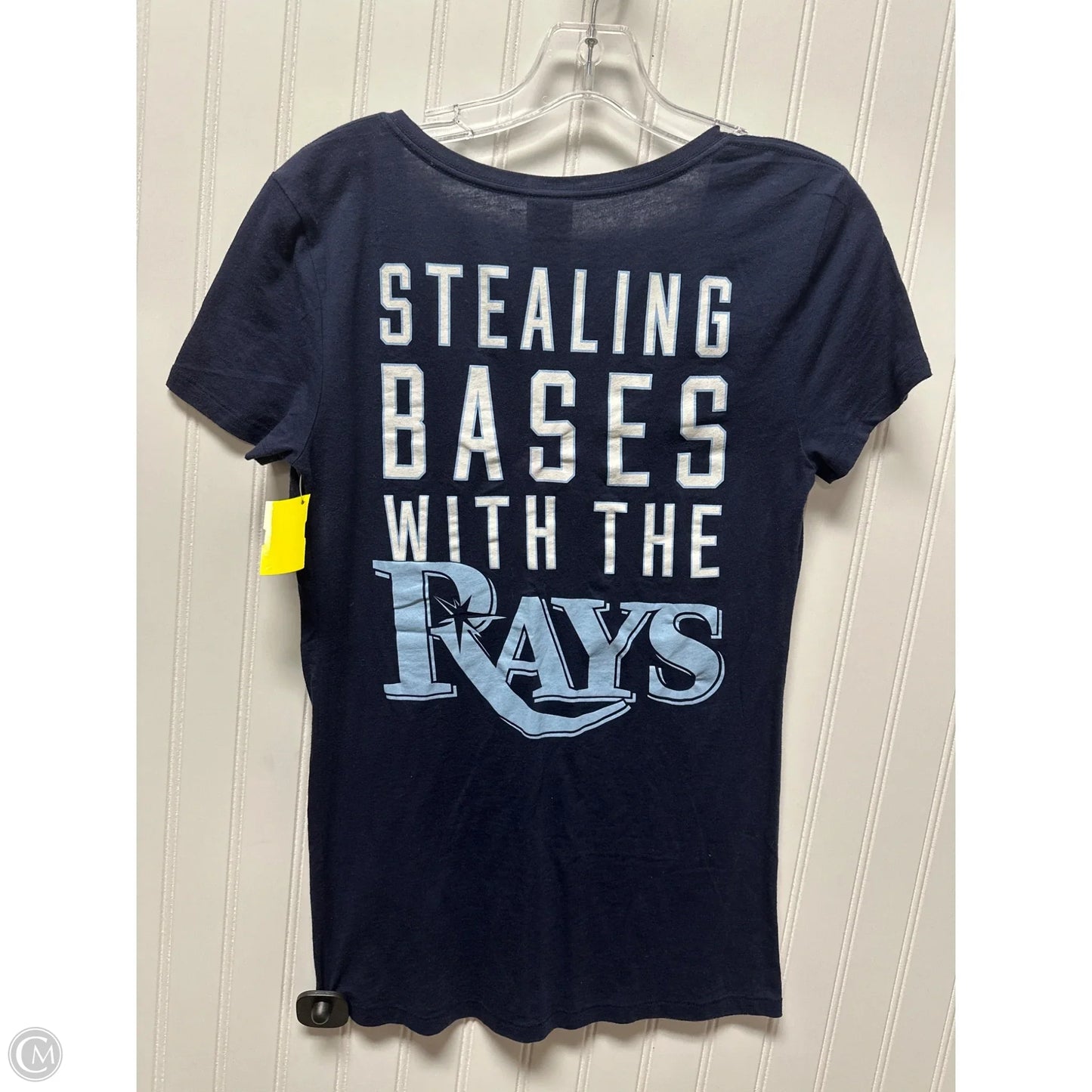 Top Short Sleeve By Pink In Blue, Size: S