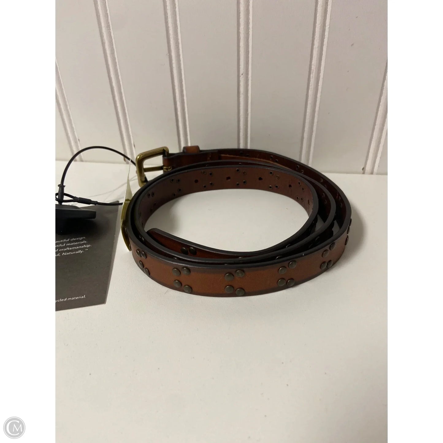 Belt Leather By Garnet Hill, Size: Medium