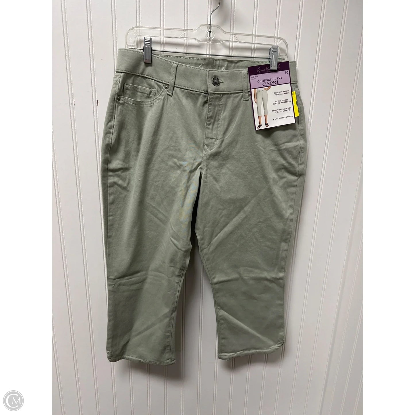 Pants Cropped By Gloria Vanderbilt In Green, Size: 10