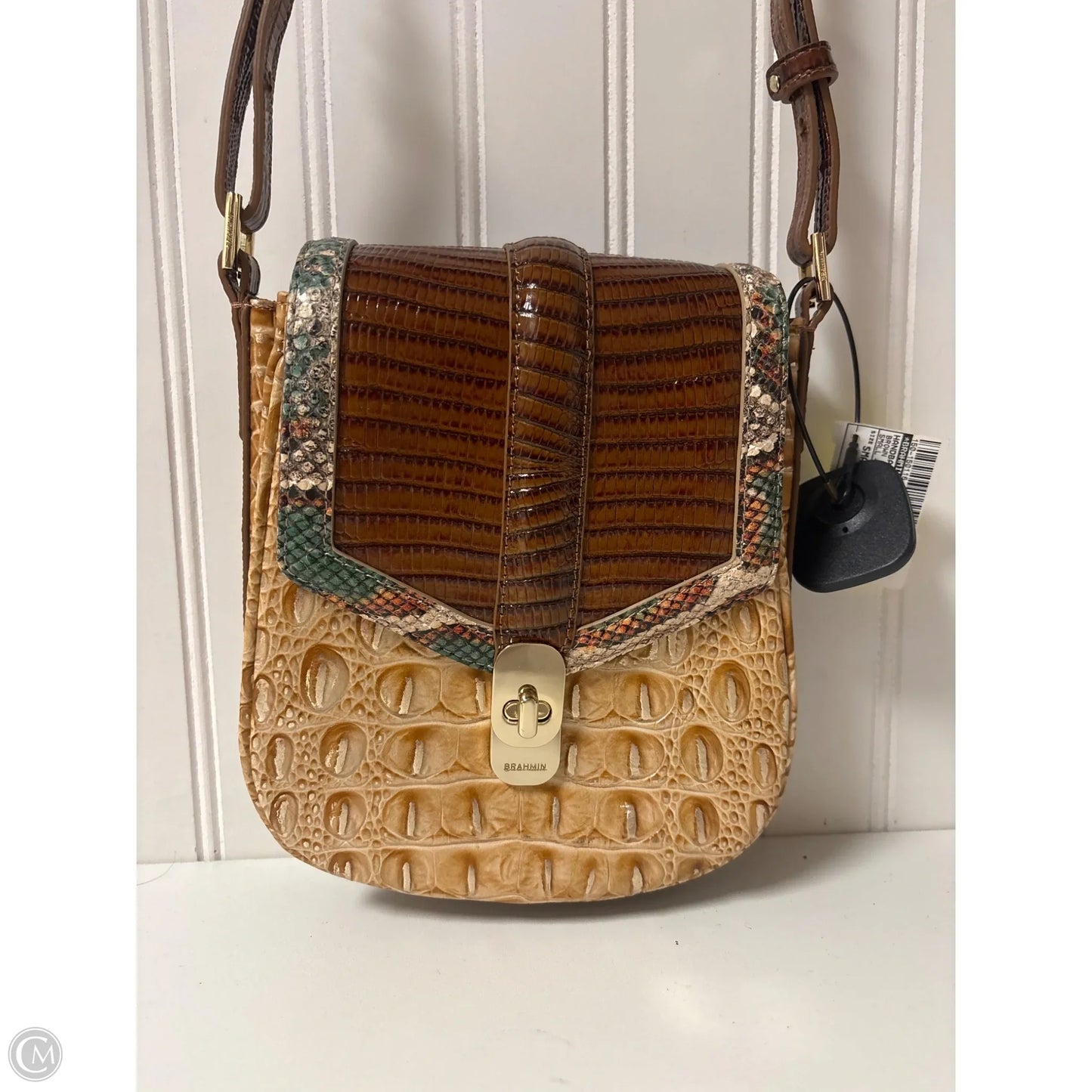 Handbag Designer By Brahmin, Size: Small