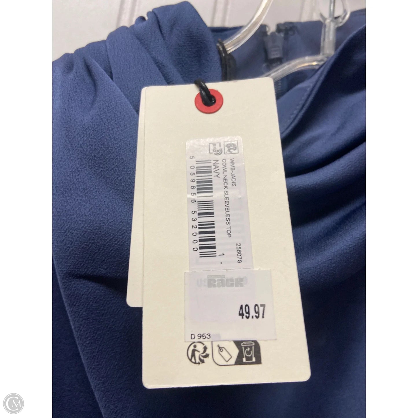 Top Sleeveless By Ted Baker In Blue, Size: S