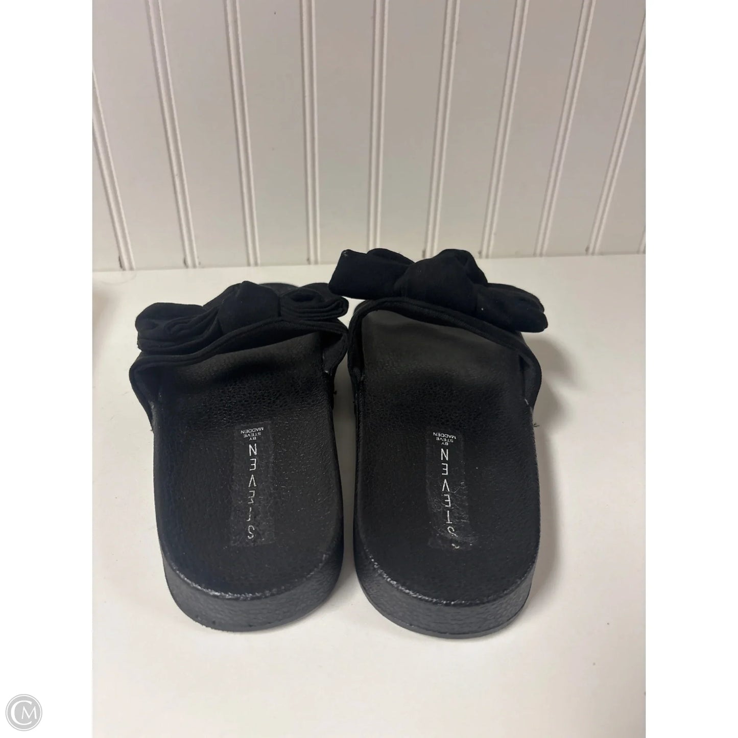Sandals Flats By Steve Madden In Black, Size: 8