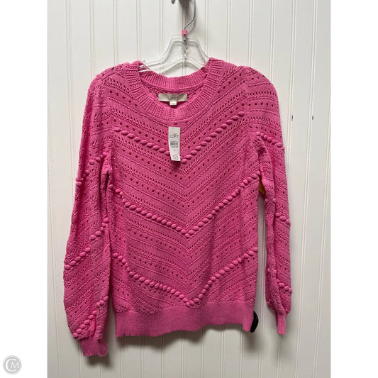 Sweater By Loft In Pink, Size: Xs