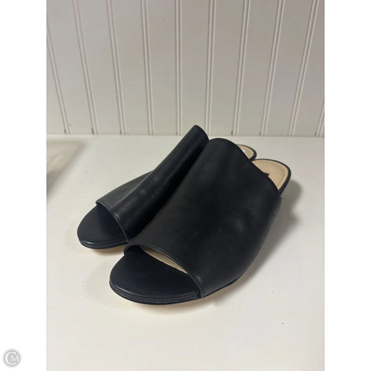 Sandals Heels Block By Nine West In Black, Size: 7