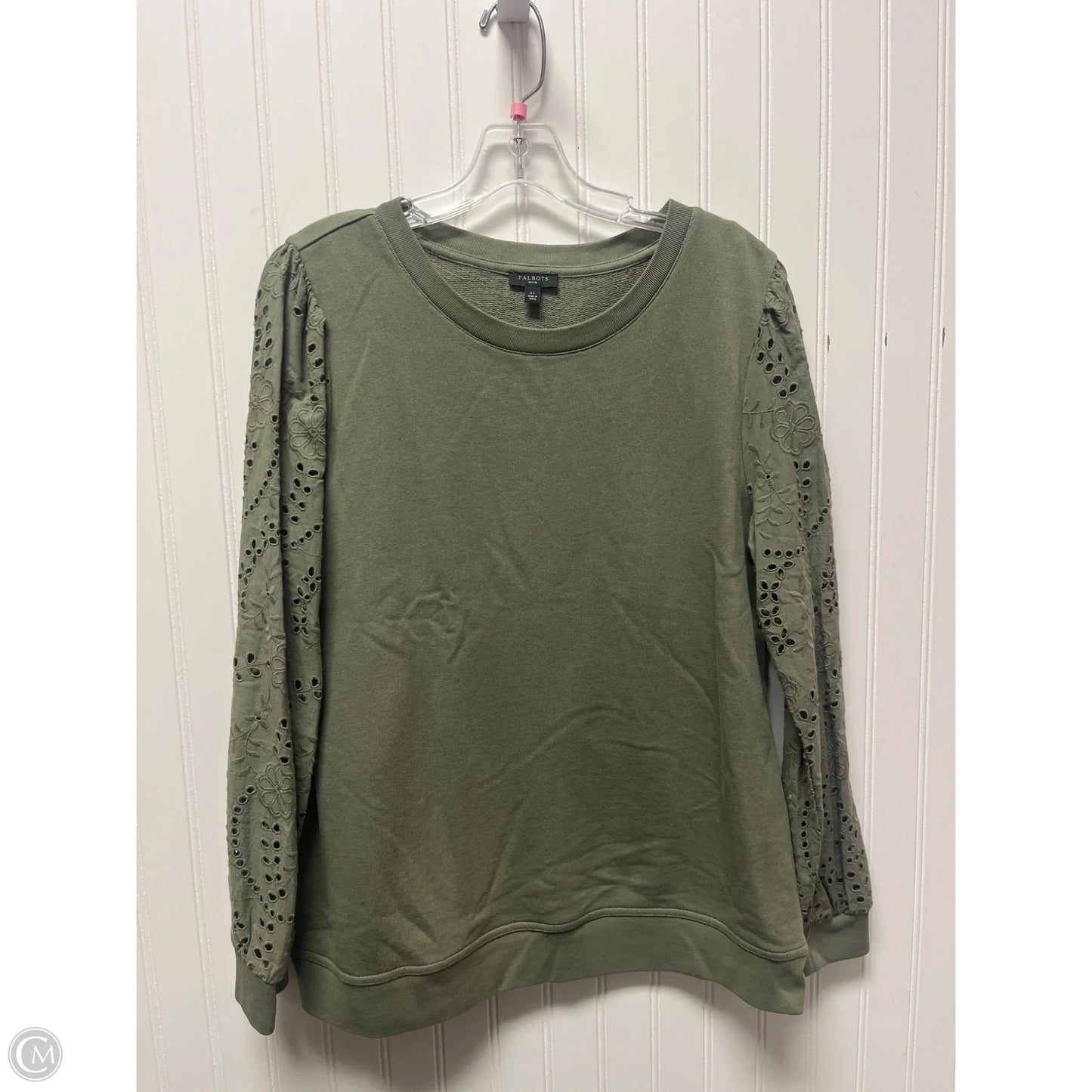 Sweater By Talbots In Green, Size: Lp