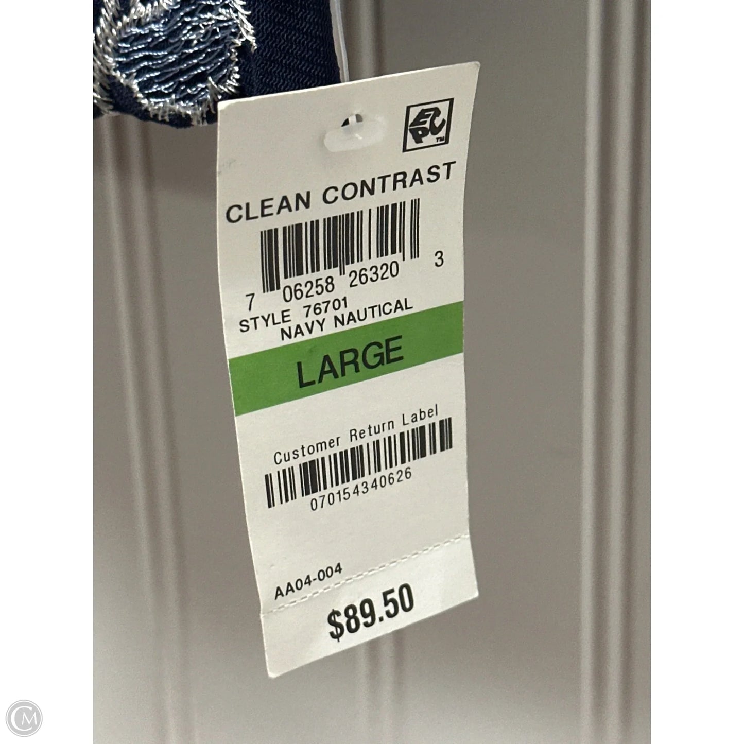 Top Long Sleeve By Alfani In Blue, Size: L