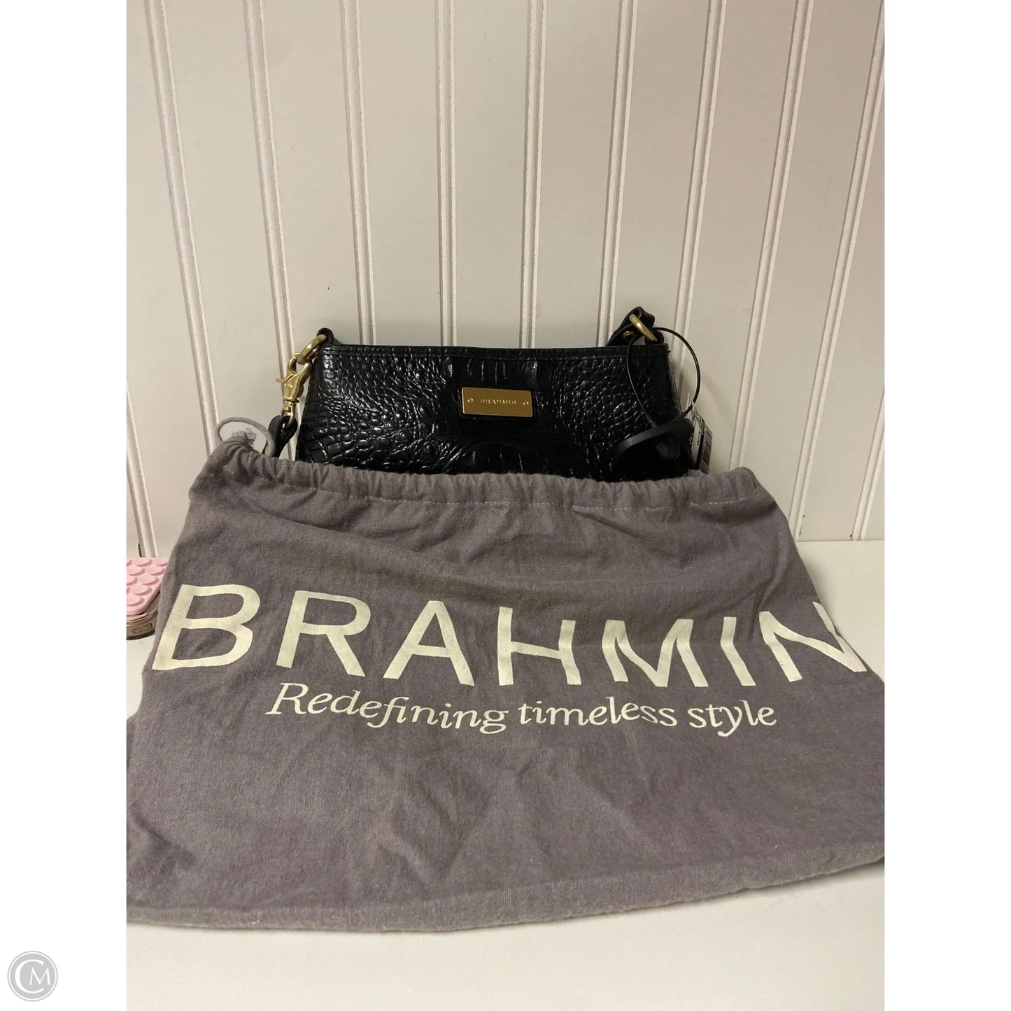 Handbag Designer By Brahmin, Size: Small
