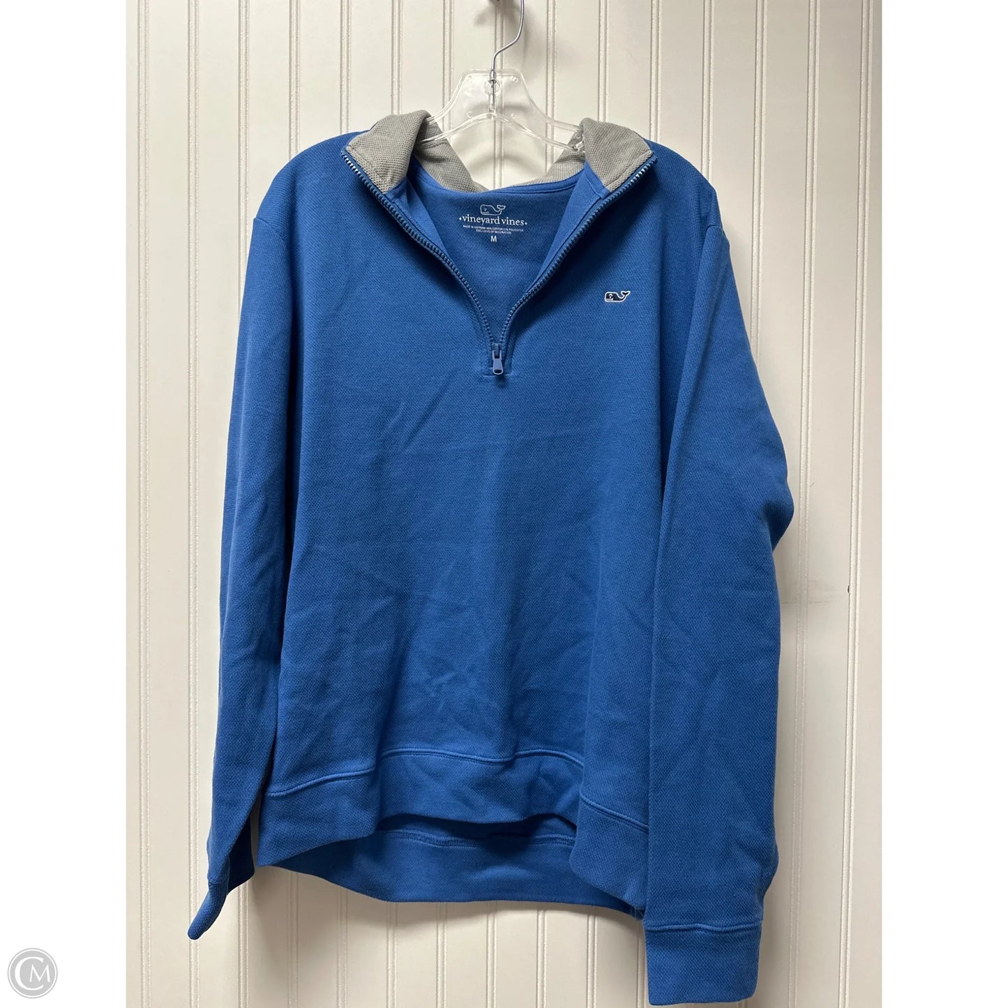 Sweater By Vineyard Vines In Blue & Grey, Size: M
