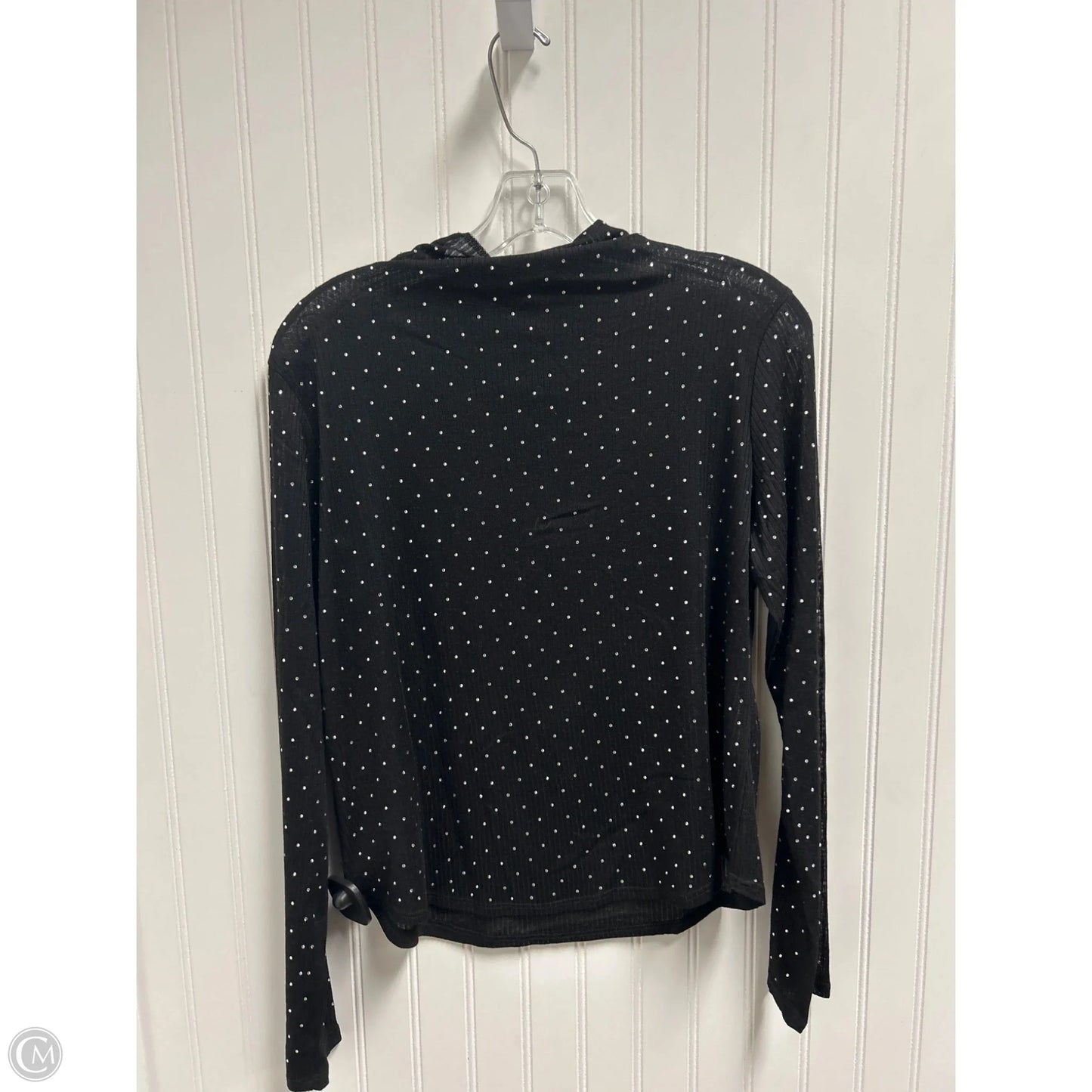 Top Long Sleeve By Adrianna Papell In Black, Size: M