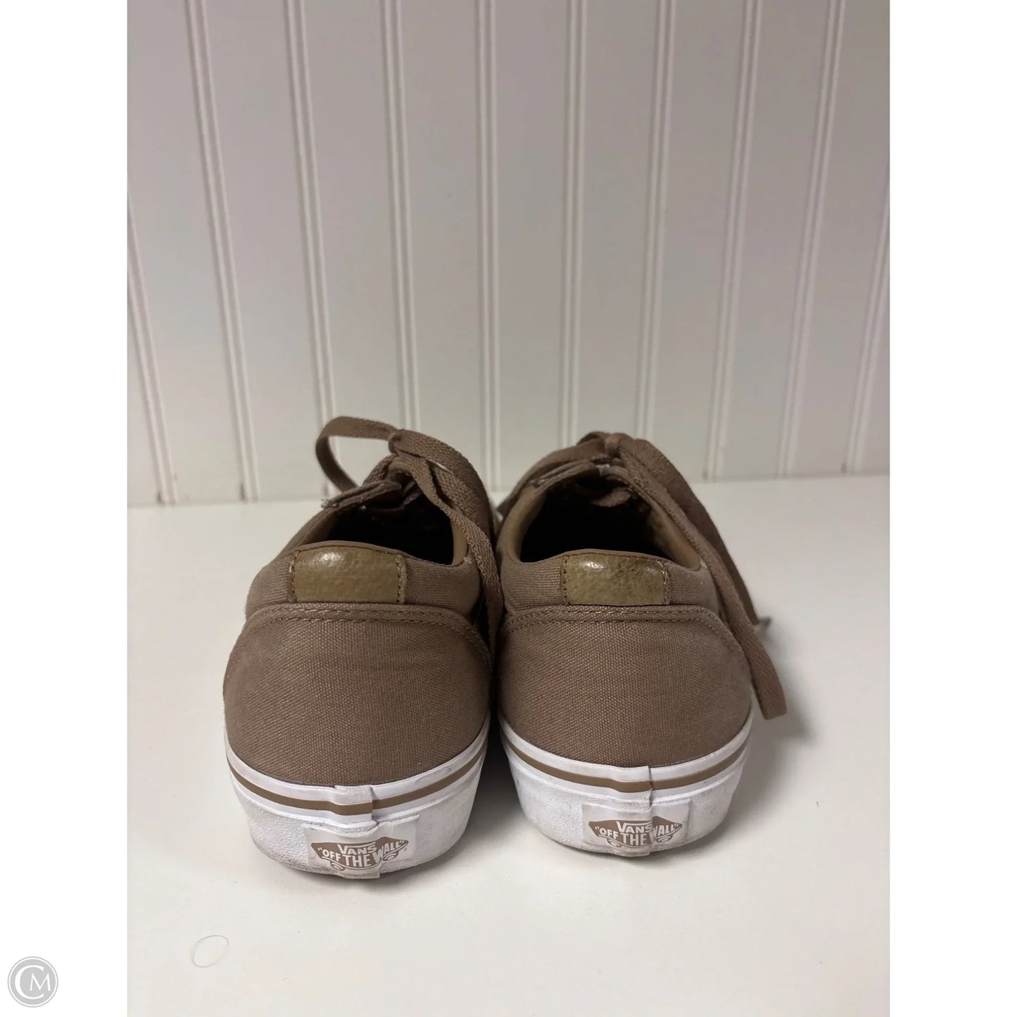 Shoes Sneakers By Vans In Brown & Gold, Size: 8