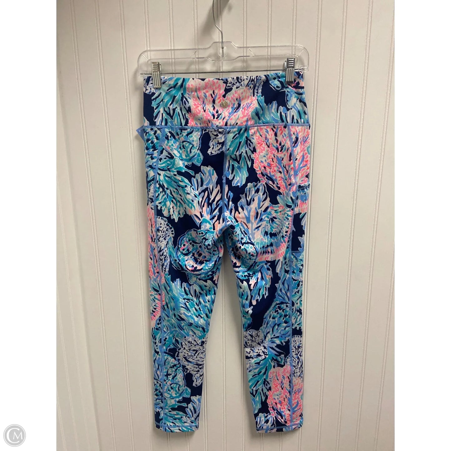 Pants Designer By Lilly Pulitzer In Blue & Pink, Size: M