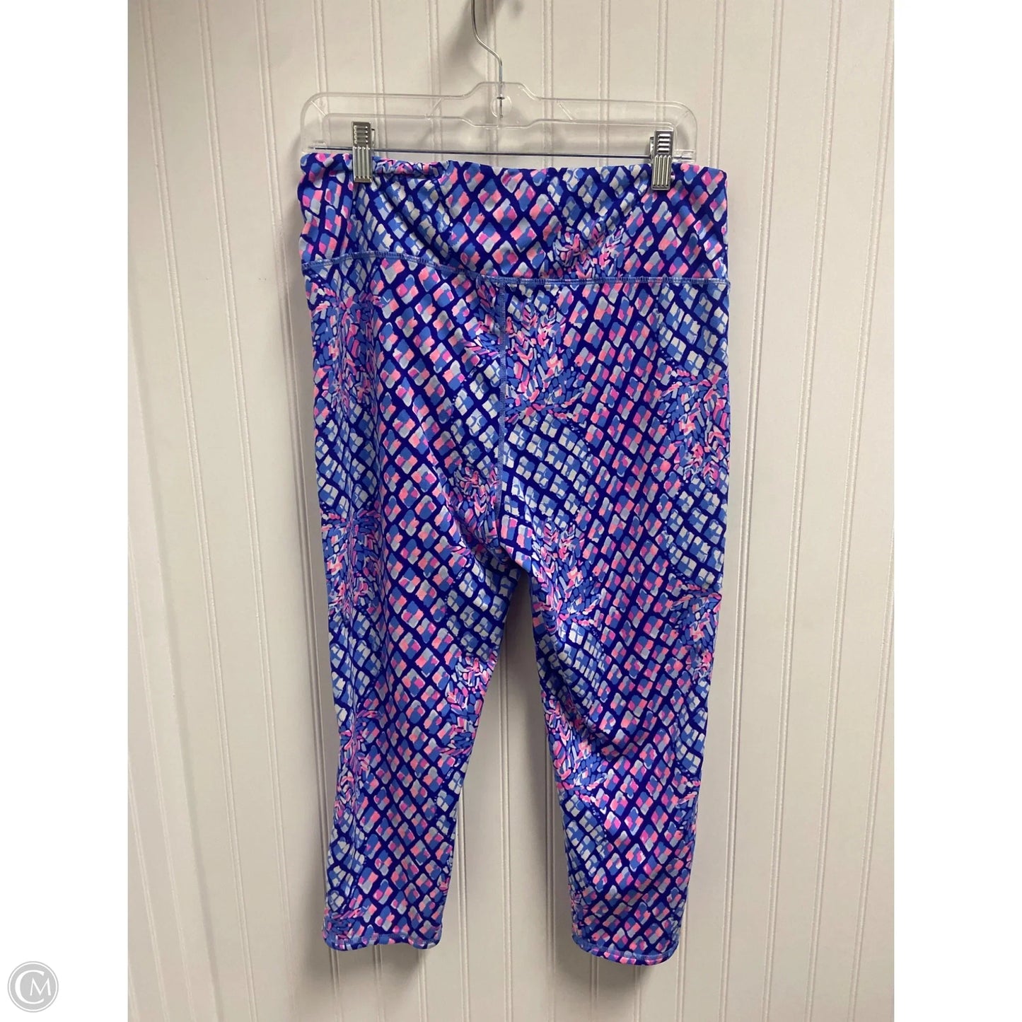 Pants Designer By Lilly Pulitzer In Blue & Pink, Size: Xl