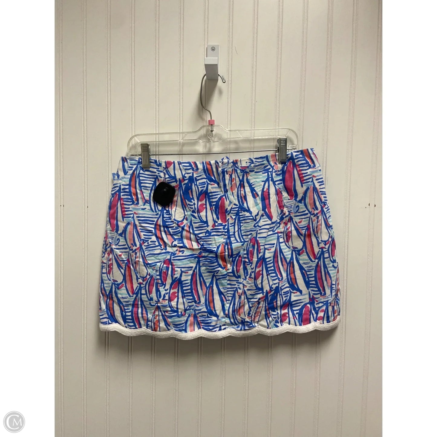 Skort Designer By Lilly Pulitzer In Green & Pink, Size: M